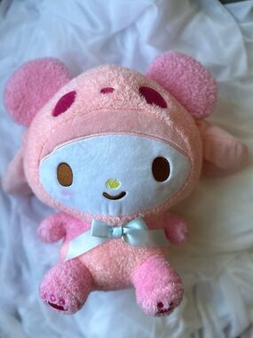 NWT Sanrio My Melody Panda Cute Pink Plush Toy Round1 - Excellent Condition!!